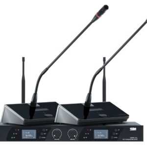 Dual gooseneck microphone